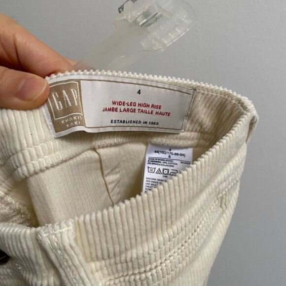 Gap High Rise Wide-Leg Corduroy Pants US 4 - Picture 7 of 8